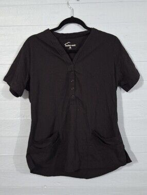 Womens Medical Wear V Neck Butter Soft scrub Top Size M.